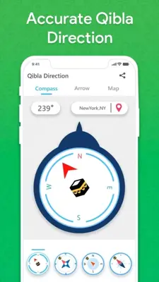 Qibla Compass android App screenshot 0